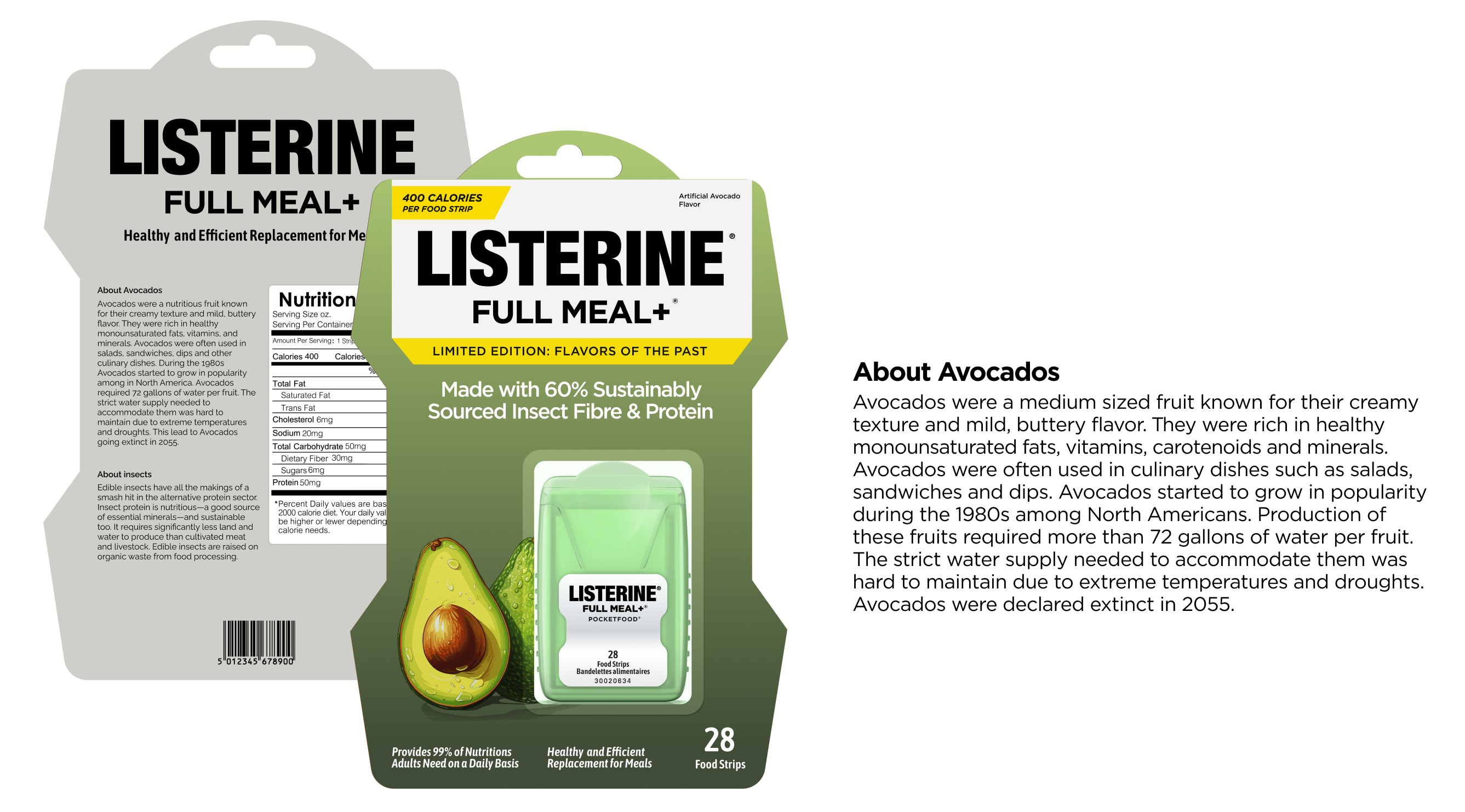poster for the avocado flavor of listerine full meal +