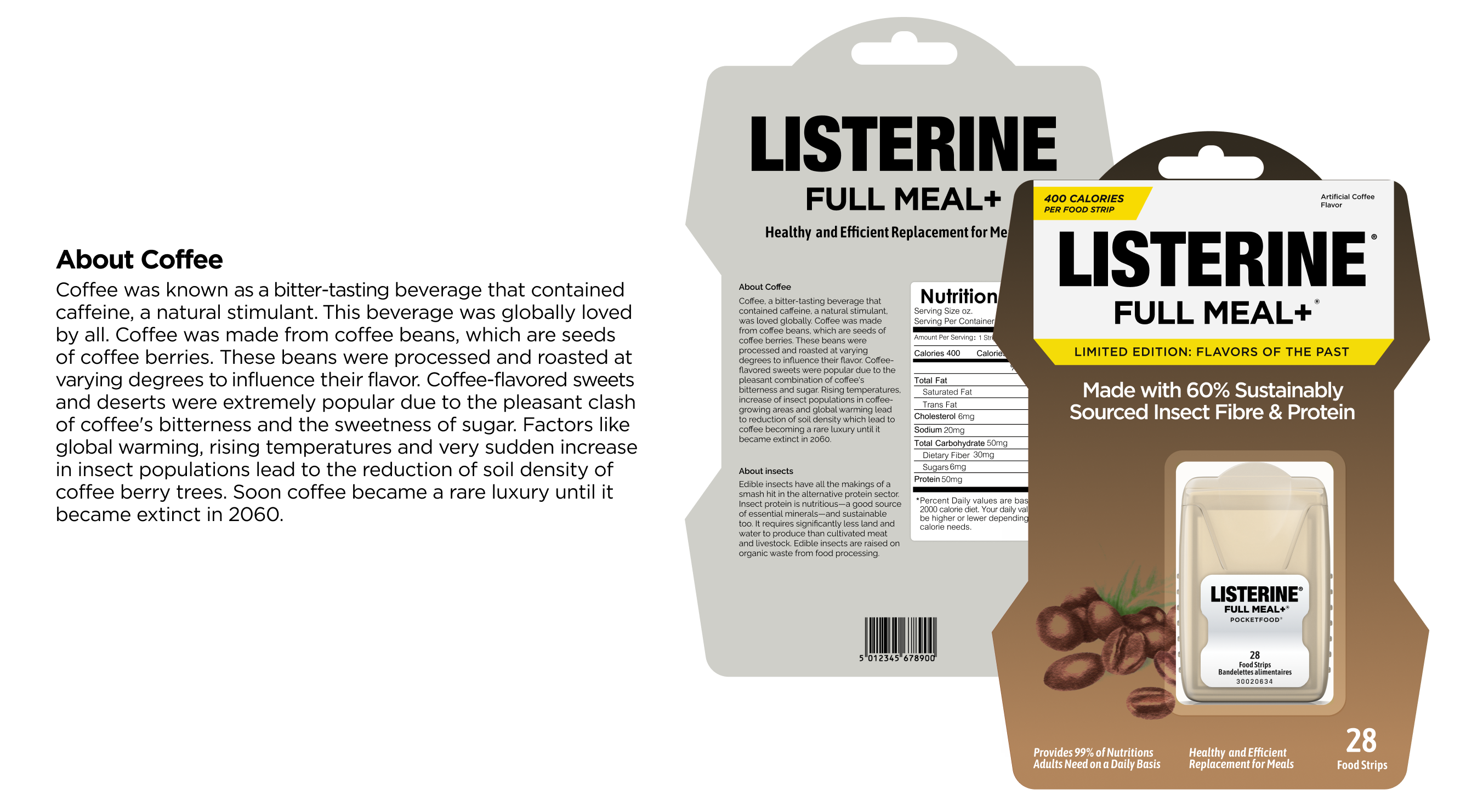 poster for the coffee flavor of listerine full meal +